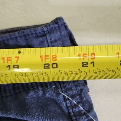 Northwest Territory Men's 40 Cargo Shorts Blue Cotton Twill Utility Pockets - Thumbnail 2