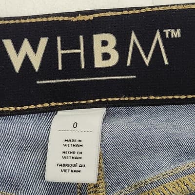 White House Black Market Women's 0 Blue Mid Rise Skinny Ankle Jeans - Thumbnail 7