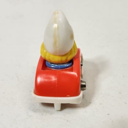 Vintage 1983 Mini 2" Long Smurfette Tin Metal Wheels Car Kids Toy Vehicle Smurf - Thumbnail 4