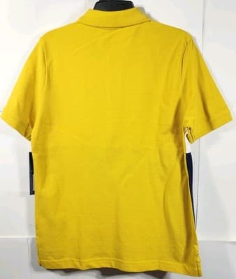 US Polo Assn. Boys Size L Shirt Short Sleeve Yellow White Blue NEW - Thumbnail 6
