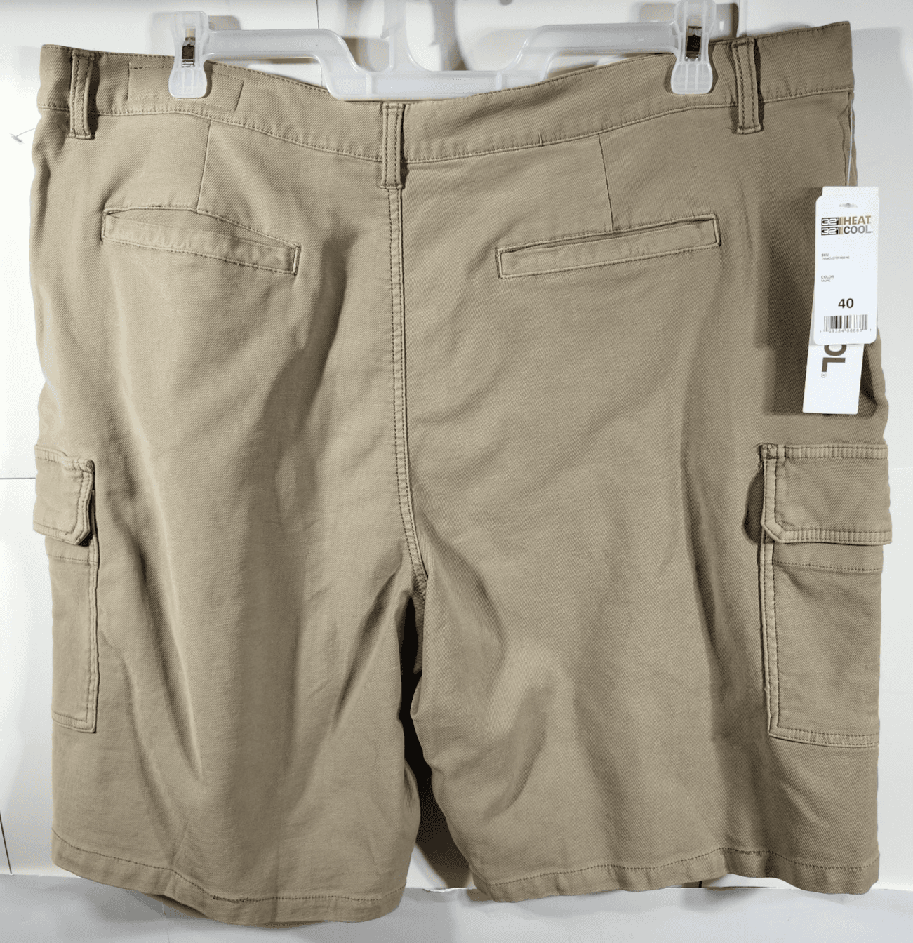 32 Degrees Cool Men's 40 Cargo Shorts Beige With Pockets NEW - Thumbnail 4
