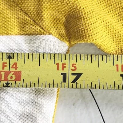 US Polo Assn. Boys Size L Shirt Short Sleeve Yellow White Blue NEW - Thumbnail 2