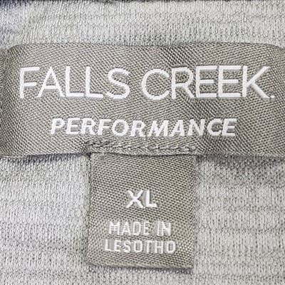 Falls Creek Men's XL 1/4 Zip Pullover Sweatshirt Gray Long Sleeve - Thumbnail 7