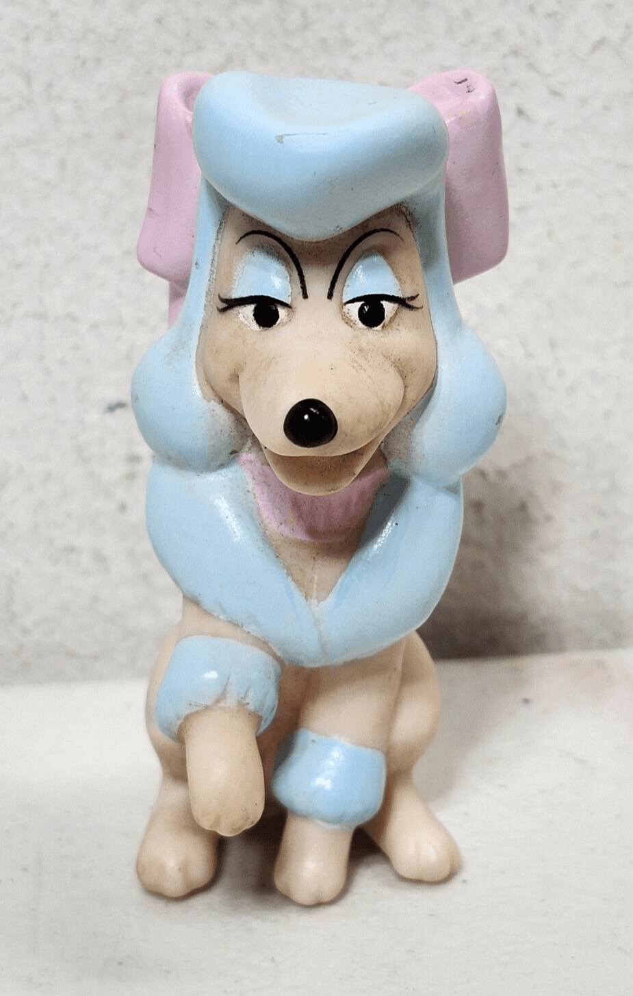 Georgette 1988 Disney Oliver & Co Girl Poodle Dog Action Figure Toy Vintage - Thumbnail 2