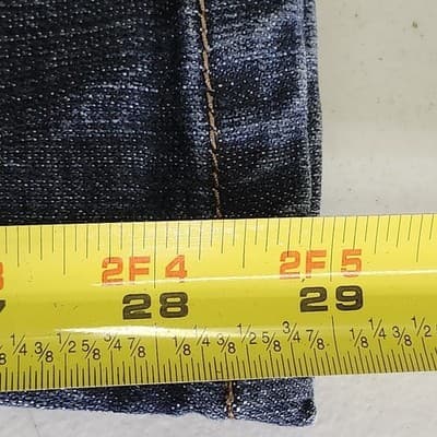 Women's St Johns Bay Petites Size 6P Boot Cut Blue Jeans Mid Rise - Thumbnail 3