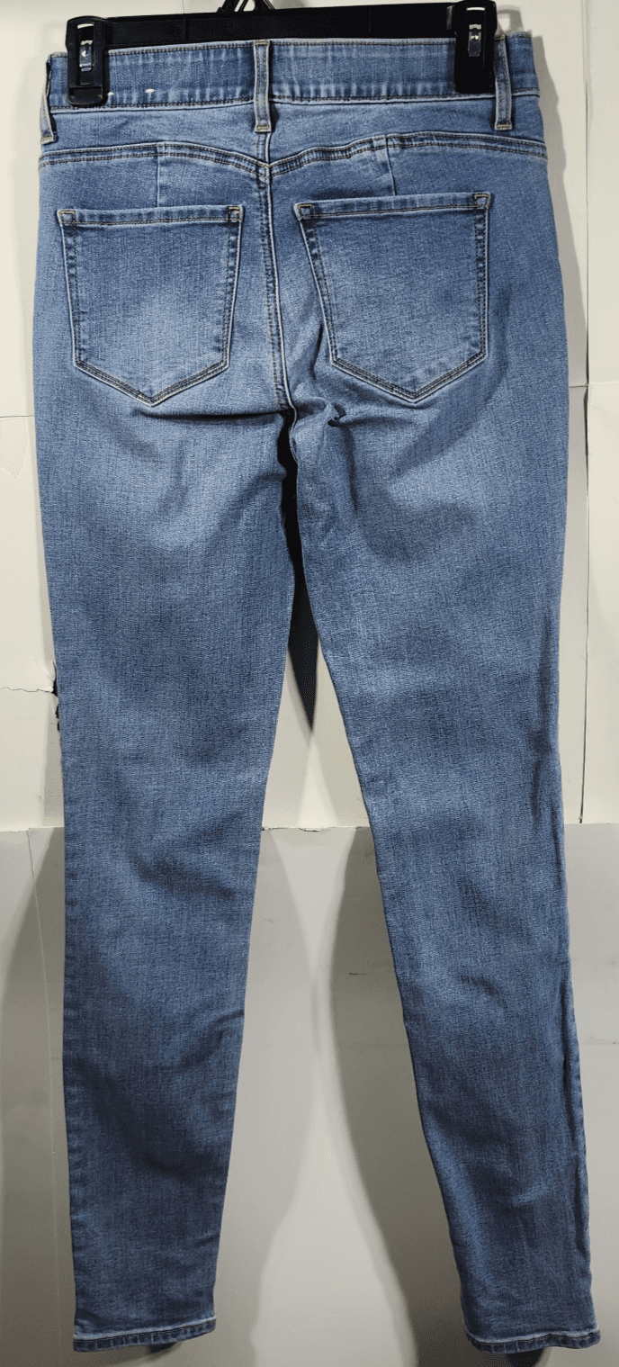 White House Black Market Women's 0 Blue Mid Rise Skinny Ankle Jeans - Thumbnail 4