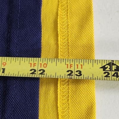 US Polo Assn. Boys Size L Shirt Short Sleeve Yellow White Blue NEW - Thumbnail 3