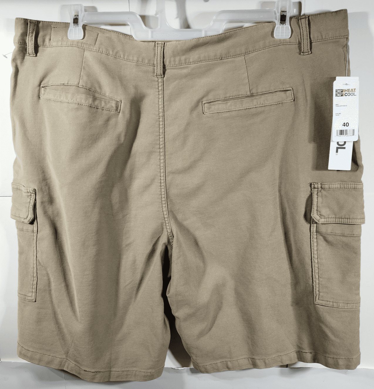 32 Degrees Cool Men's 40 Cargo Shorts Beige With Pockets NEW - Thumbnail 6