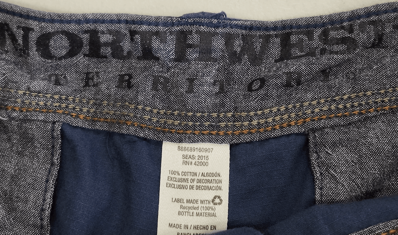 Northwest Territory Men's 40 Cargo Shorts Blue Cotton Twill Utility Pockets - Thumbnail 8