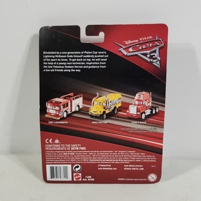 Mattel Disney Pixar Cars Red Fire Truck 1/55 Toy Rescue Vehicle 2016 NEW - Thumbnail 6