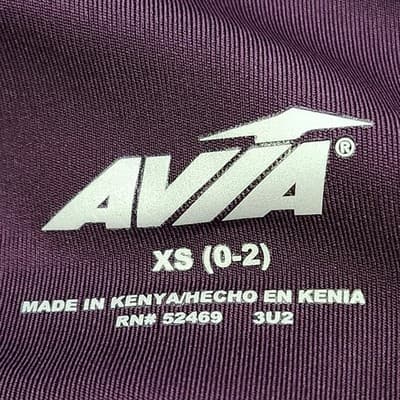 Avia Crop Leggings Womens Size XS Purple Elastic Waist Pull On Pockets NEW - Thumbnail 8