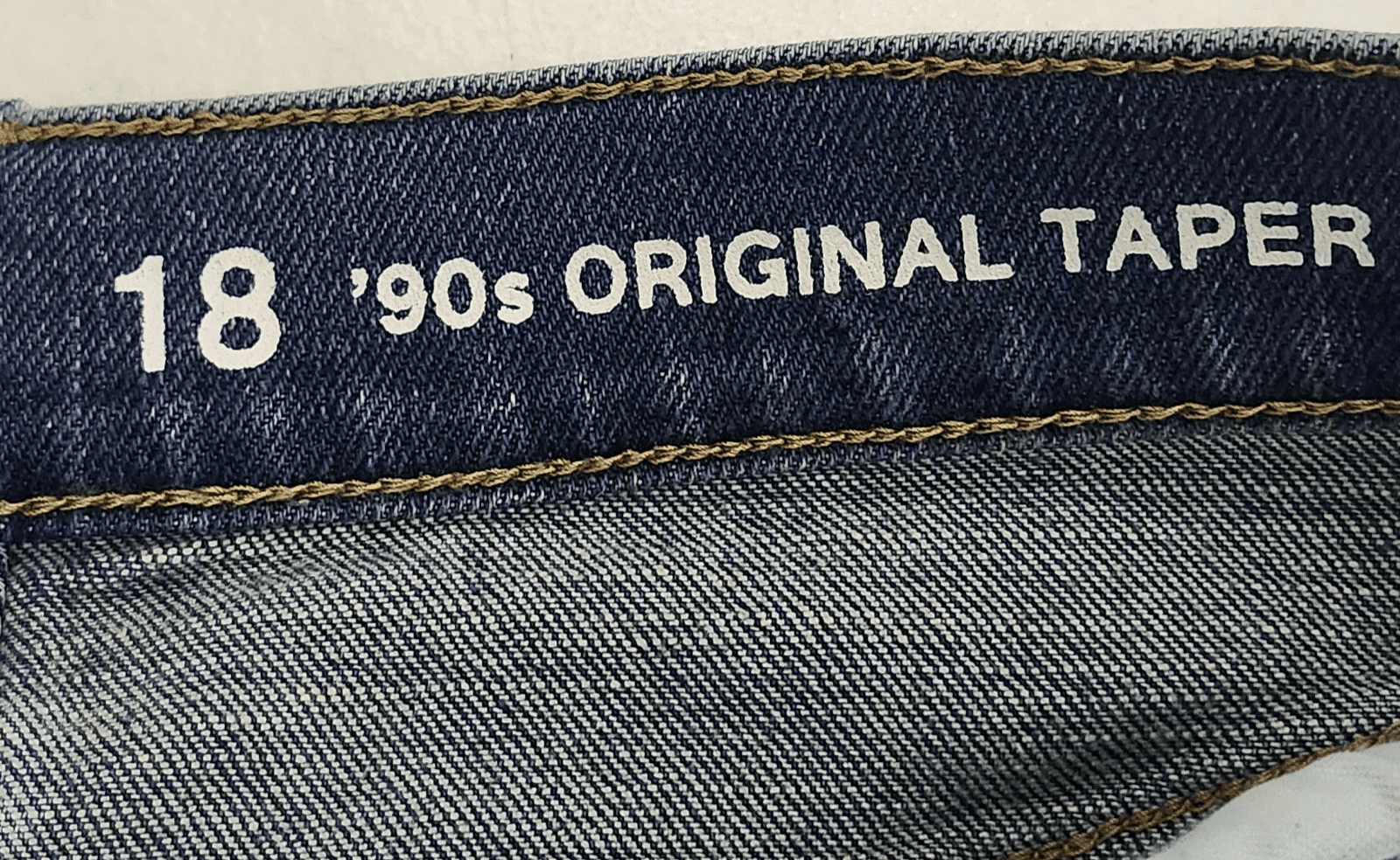 Gap Original Taper Jeans Girl's 18 Blue Denim 90's With Pockets NEW - Thumbnail 8