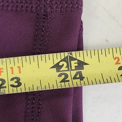 Avia Crop Leggings Womens Size XS Purple Elastic Waist Pull On Pockets NEW - Thumbnail 3