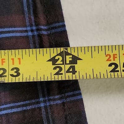 Time and Tru Women's L Shirt Plaid Long Sleeve Button Up Blouse NEW - Thumbnail 3