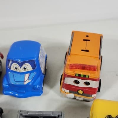 19 Pull Back Speeder Cars Kids Toy Vehicles Bundle Lot Police Bus Construction - Thumbnail 12