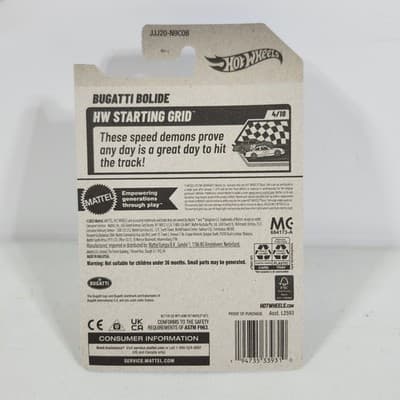 2026 Hot Wheels HW Starting Grid Bugatti Bolide 1/64 Car Toy Vehicle NEW - Thumbnail 5