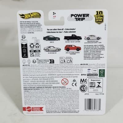Hot Wheels Power Trip 2008 Mercedes-Benz CLK 63 AMG White Premium Car 1/64 Toy - Thumbnail 7