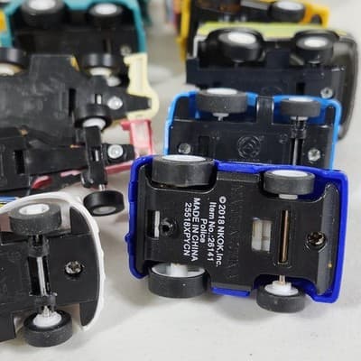 19 Pull Back Speeder Cars Kids Toy Vehicles Bundle Lot Police Bus Construction - Thumbnail 14