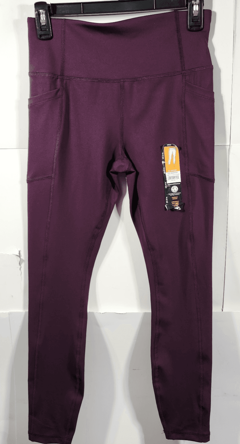 Avia Crop Leggings Womens Size XS Purple Elastic Waist Pull On Pockets NEW - Thumbnail 5