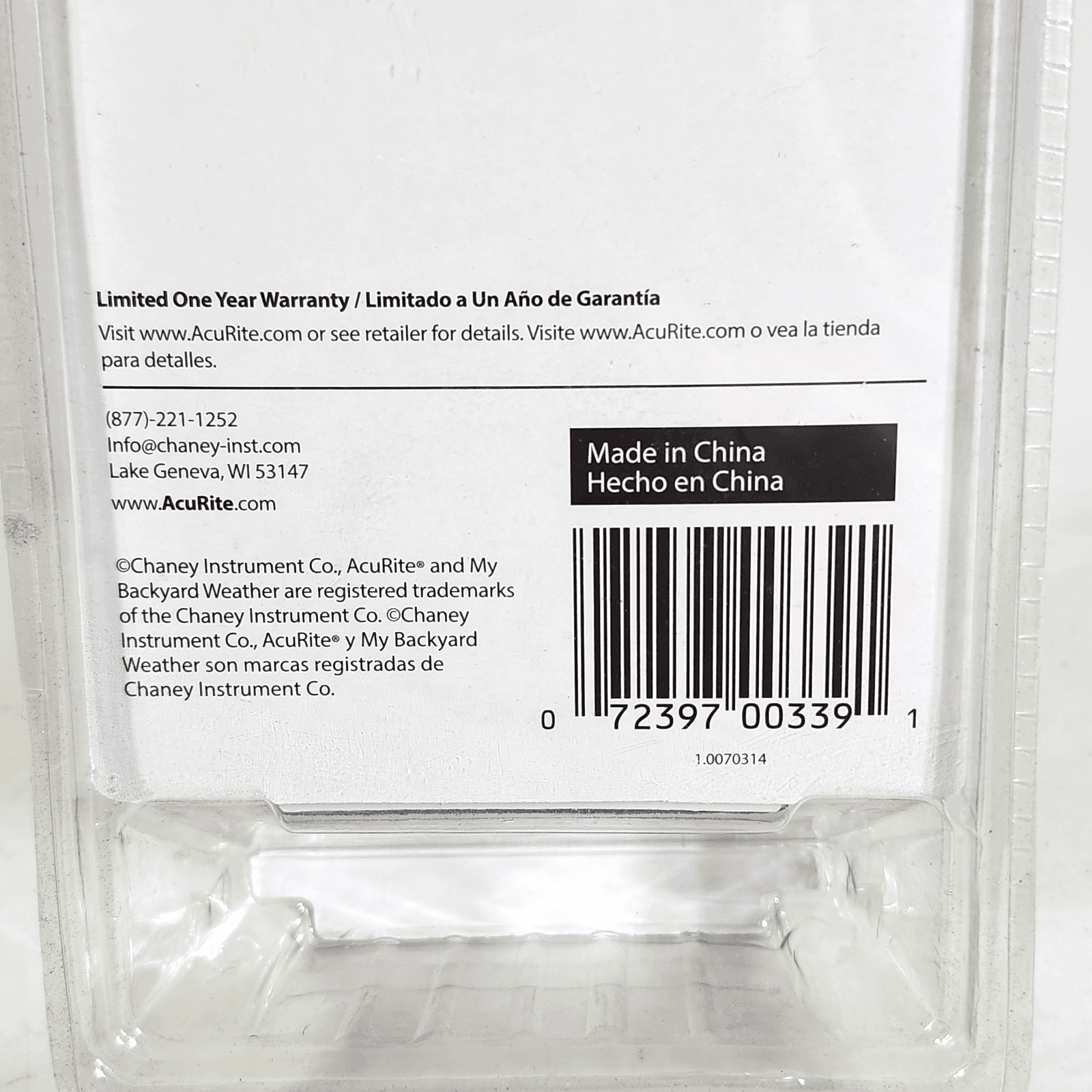 AcuRite Indoor Thermometer and Humidity Gauge White NEW - Thumbnail 5
