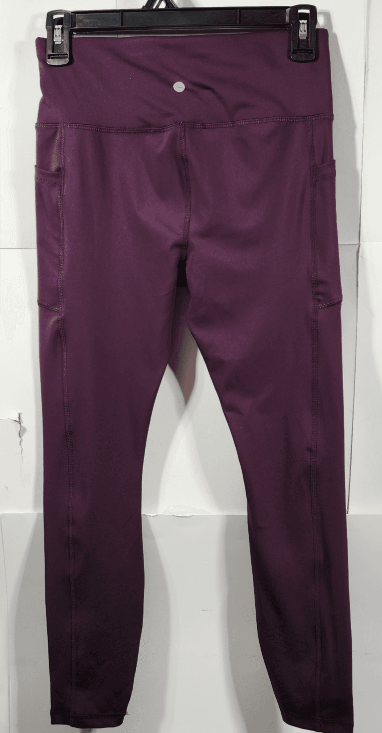 Avia Crop Leggings Womens Size XS Purple Elastic Waist Pull On Pockets NEW - Thumbnail 6