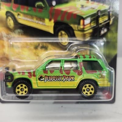 Matchbox Jurassic World Rebirth Ford Explorer #5 Car 1/64 Toy Vehicle NEW - Thumbnail 2