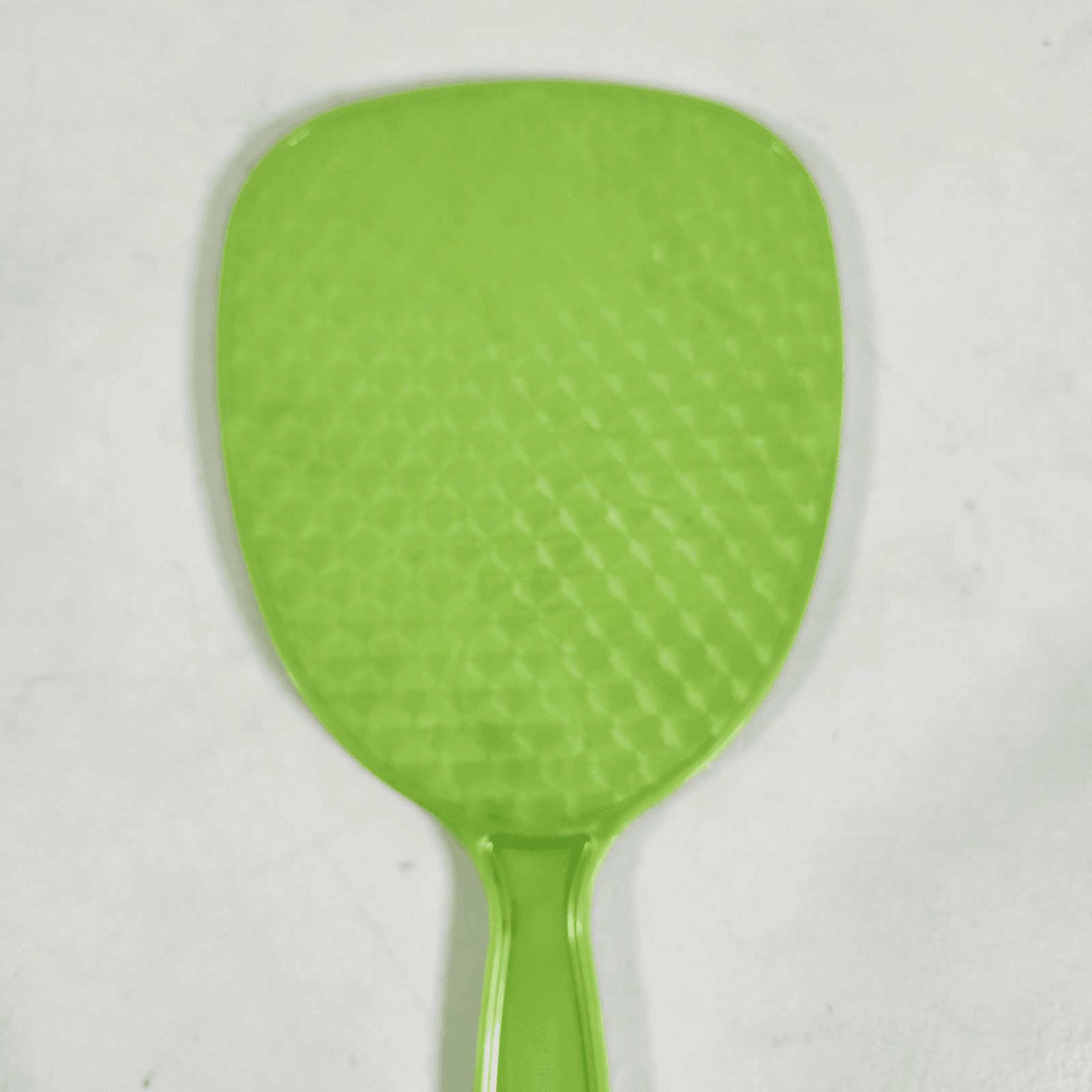 Vintage Plastic Vanity Hand Mirror Green 11” - Thumbnail 4