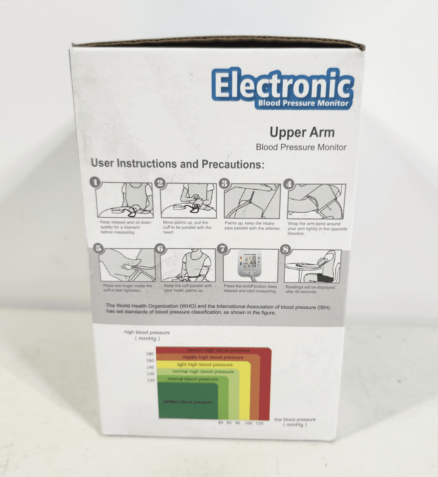 Electronic Blood Pressure Monitor High Accuracy Upper Arm Style NEW - Thumbnail 4