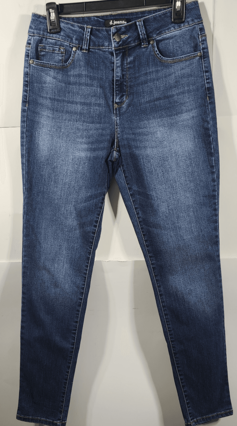 D.Jeans Skinny Fit Women's Jeans Size 4 Blue Denim Mid Rise Pants - Thumbnail 5