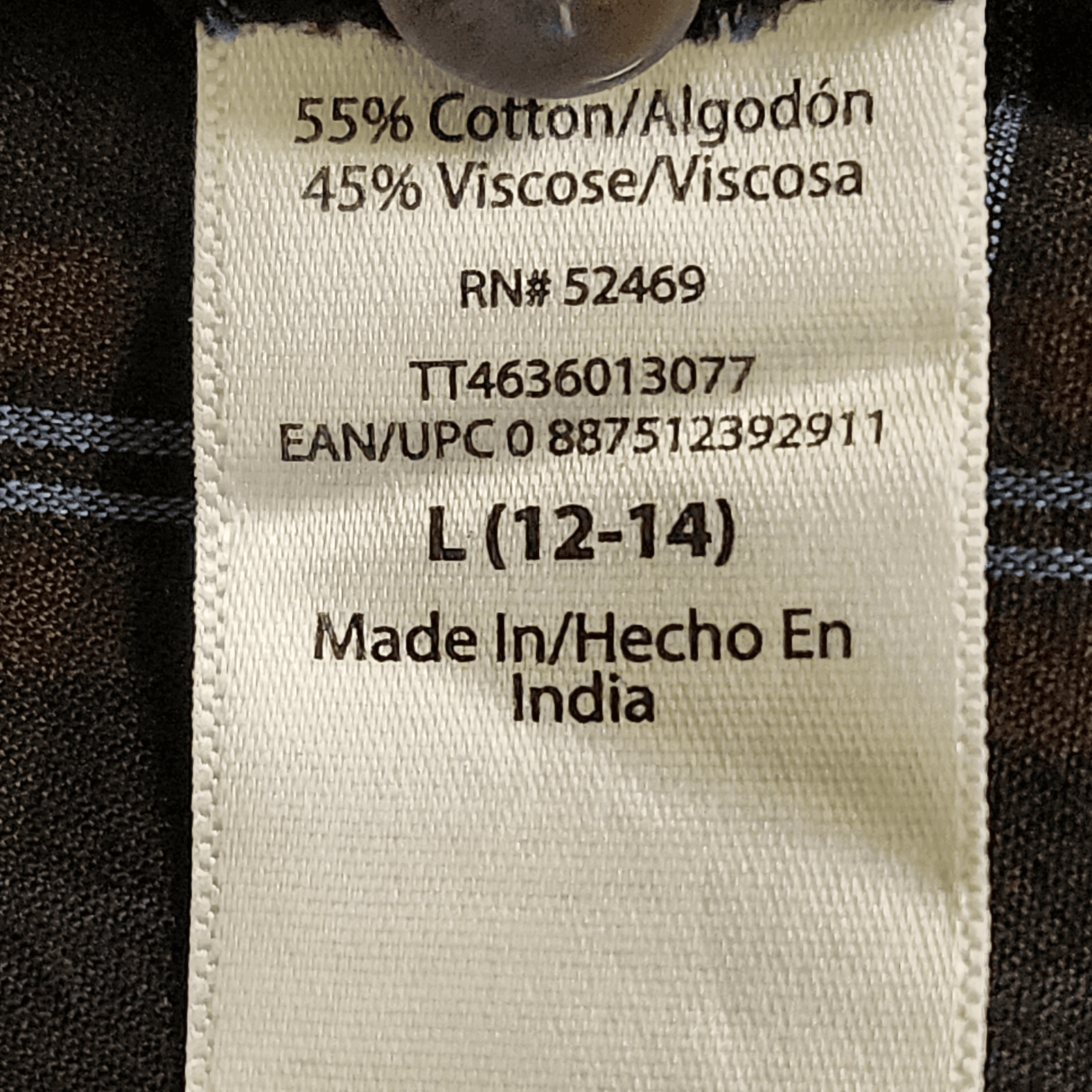 Time and Tru Women's L Shirt Plaid Long Sleeve Button Up Blouse NEW - Thumbnail 9
