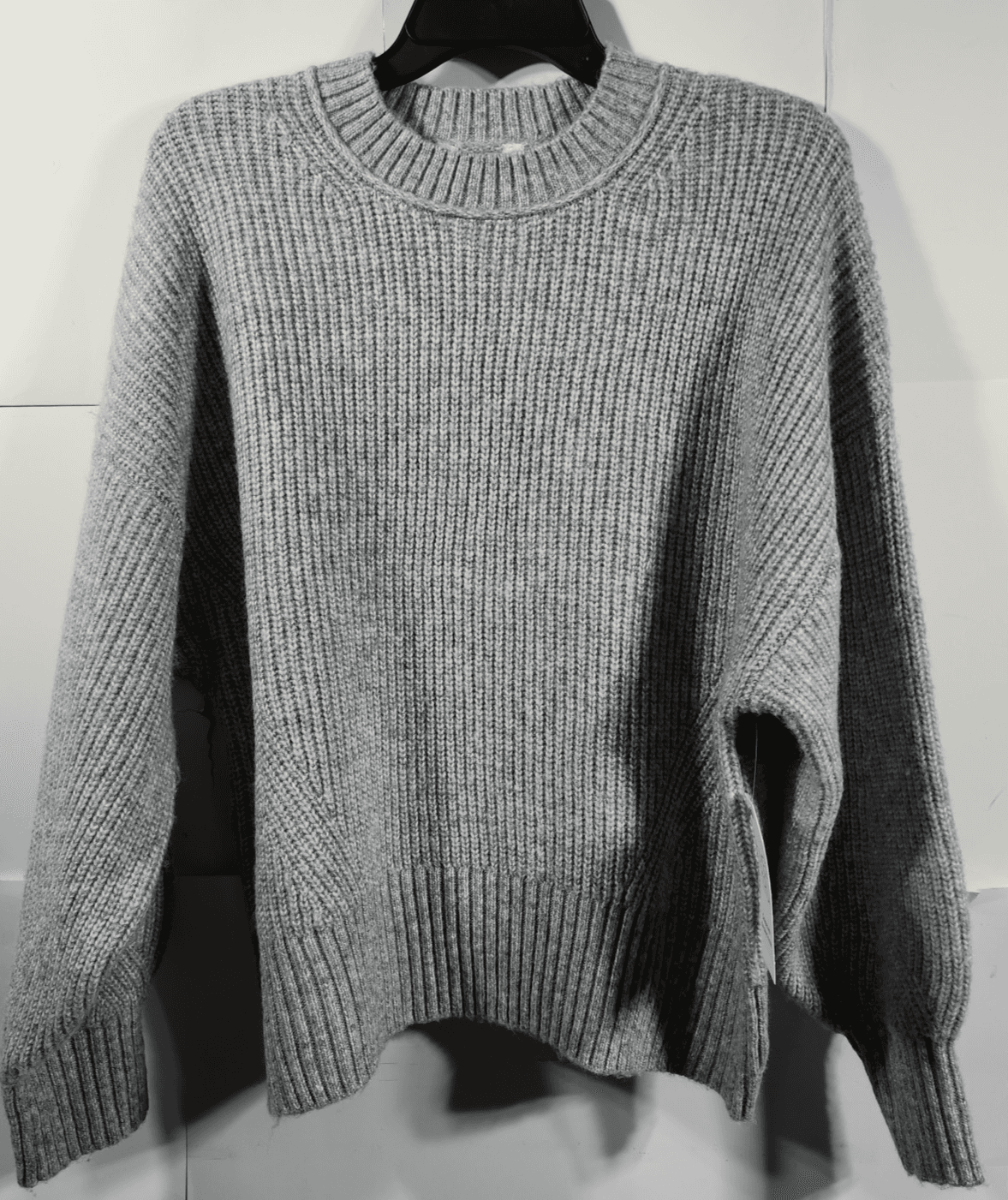 Time and Tru Women's XL Sweater Gray Long Sleeve Pullover NEW - Thumbnail 5