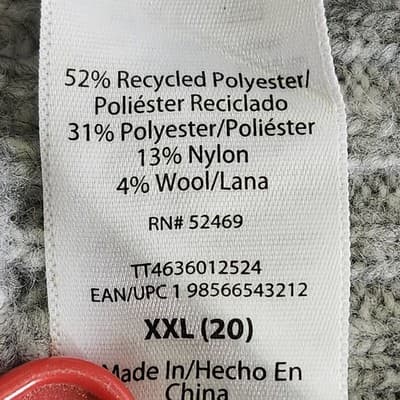 Time and Tru Women's XXL Sweater Gray Long Sleeve Pullover NEW - Thumbnail 9