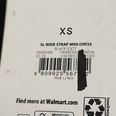 Free Assembly Women's XS Mini Dress Black Sleeveless NEW - Thumbnail 7