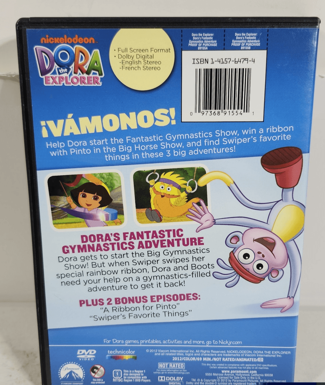 Dora's Fantastic Gymnastics Adventure DVD Kids Cartoon - Thumbnail 3
