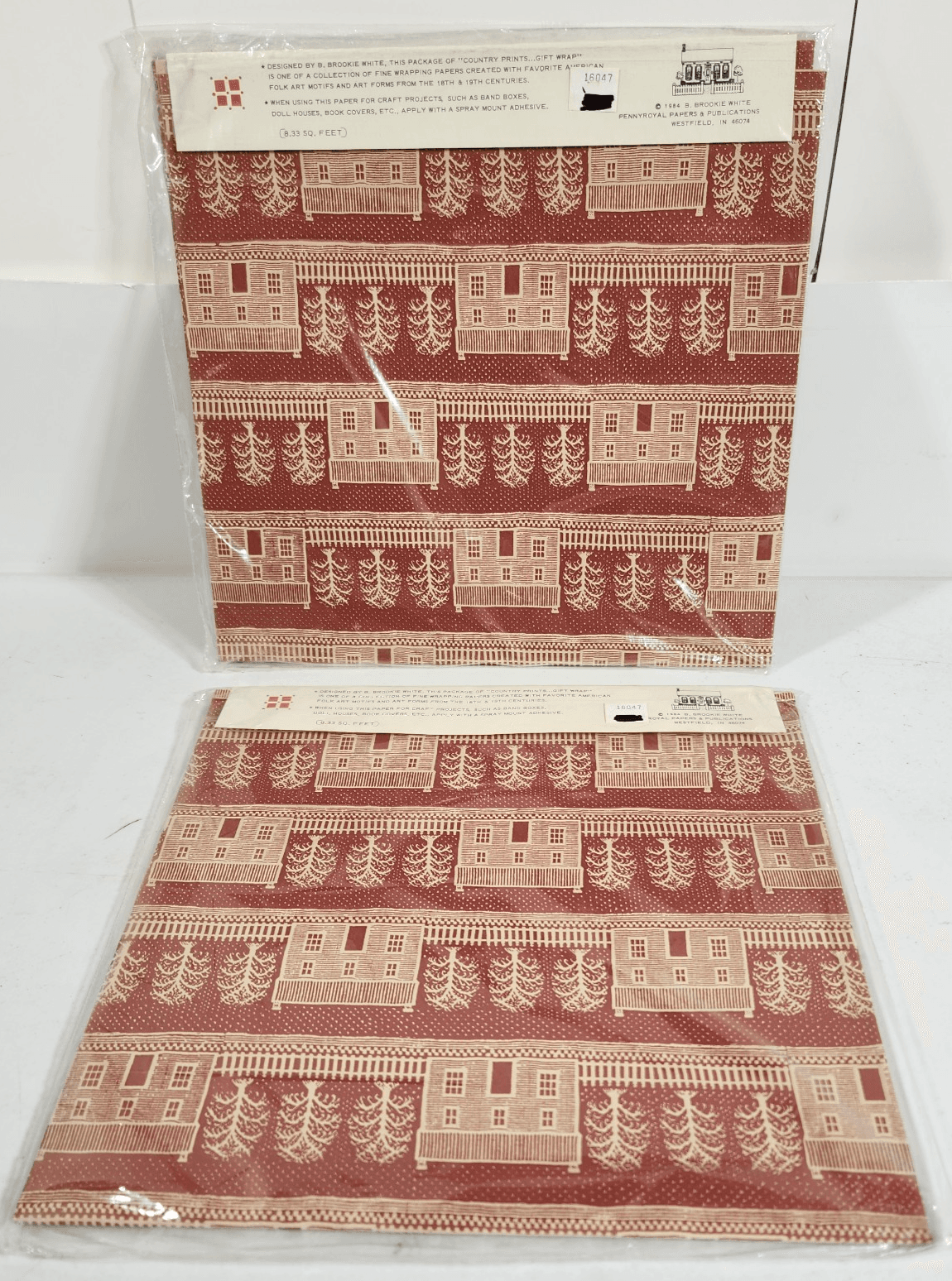 Sheets of Vintage Gift Wrapping Paper Pennyroyal 2 Packs 40" X 30" NEW - Thumbnail 6