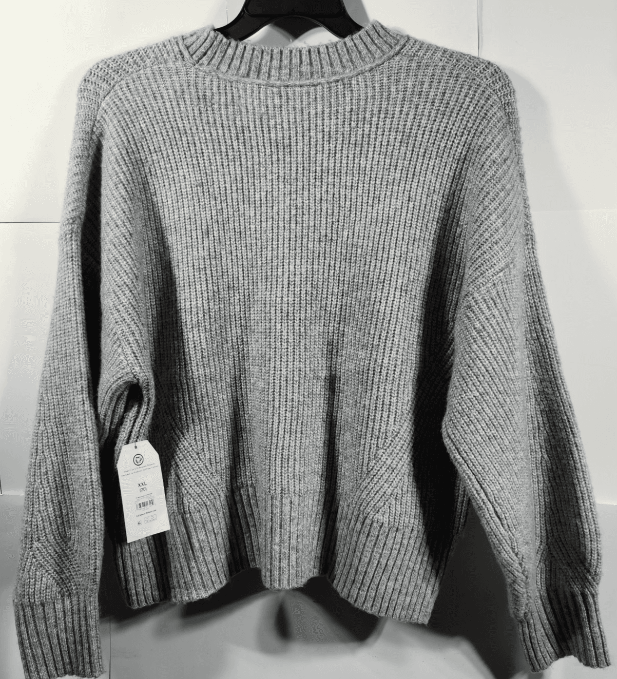 Time and Tru Women's XXL Sweater Gray Long Sleeve Pullover NEW - Thumbnail 6