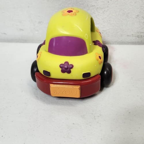 2 My B Toys Flowery Car Taxi Pull Back Wind Up Pre-School Toddler - Thumbnail 4