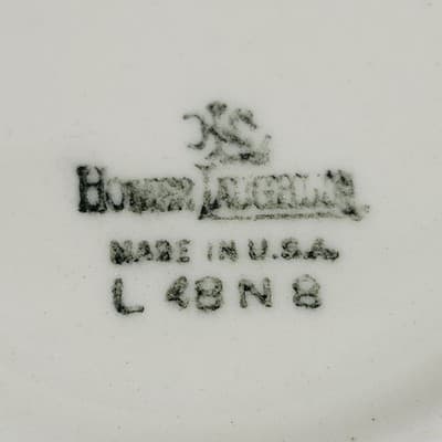 Vintage Homer Laughlin Virginia Rose Saucer Plate 6" - Thumbnail 4