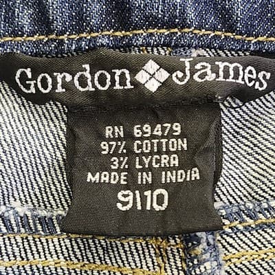 Gordon James Women's 9/10 Jeans Blue Embellished Embroidered Jeweled Pockets - Thumbnail 9