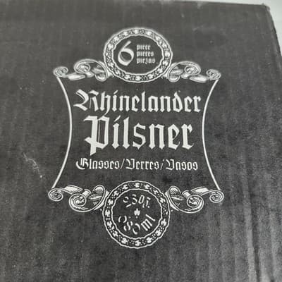 Libbey Rhinelander Pilsner Beer 14.5oz Glasses Set of 6 NEW - Thumbnail 7