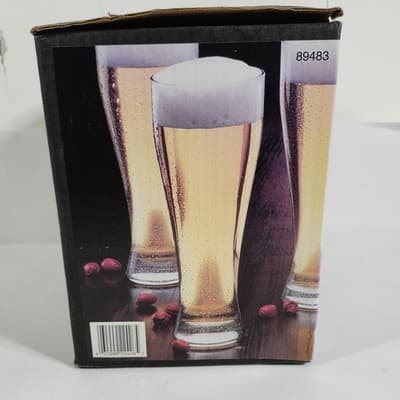 Libbey Rhinelander Pilsner Beer 14.5oz Glasses Set of 6 NEW - Thumbnail 6