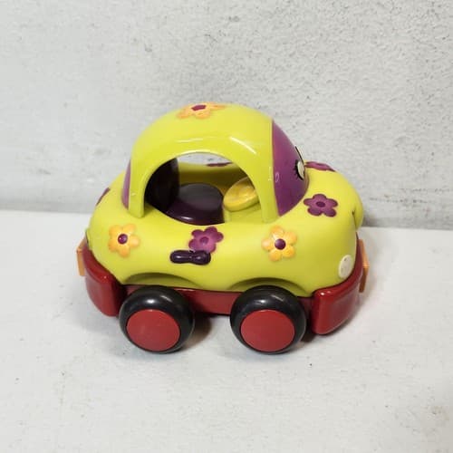 2 My B Toys Flowery Car Taxi Pull Back Wind Up Pre-School Toddler - Thumbnail 5