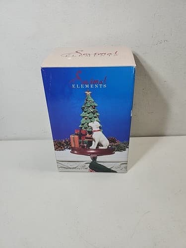 Seasonal Elements Christmas Tree Statue With Dog & Presents Home Decor - Thumbnail 11