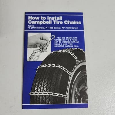 1130 Campbell Radial Tire Snow Chains 1 Set NEW - Thumbnail 6