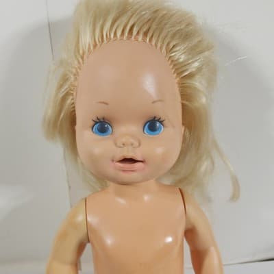 Mattel Doll 1976 Grows taller 19" Blonde Blue eyes Open Mouth Teeth - Thumbnail 2