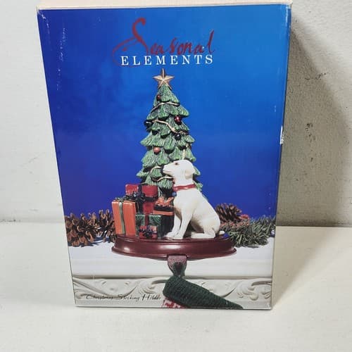Seasonal Elements Christmas Tree Statue With Dog & Presents Home Decor - Thumbnail 9