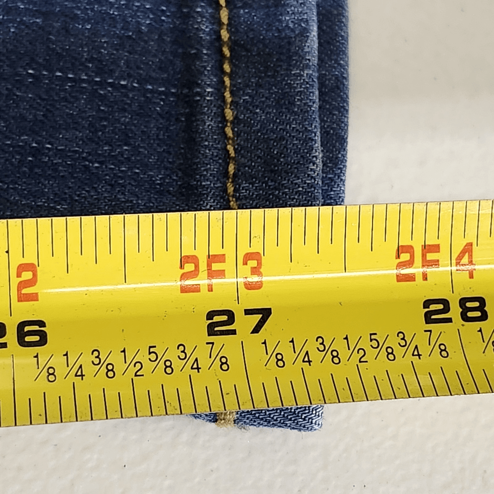 Time & Tru Women's XXL Maternity Jeans Straight Leg Blue Denim Stretch Pants NEW - Thumbnail 3