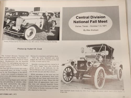 Antique Automobile Magazine January February 1972 Ford Roadster - Thumbnail 2