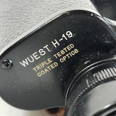 Vintage Wuest H-19 Binoculars 8x40 Field 6.5 Triple Tested Coated TT No 6-62786 - Thumbnail 14