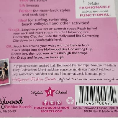 Hollywood Fashion Secrets Bra Converting Clips - Thumbnail 6
